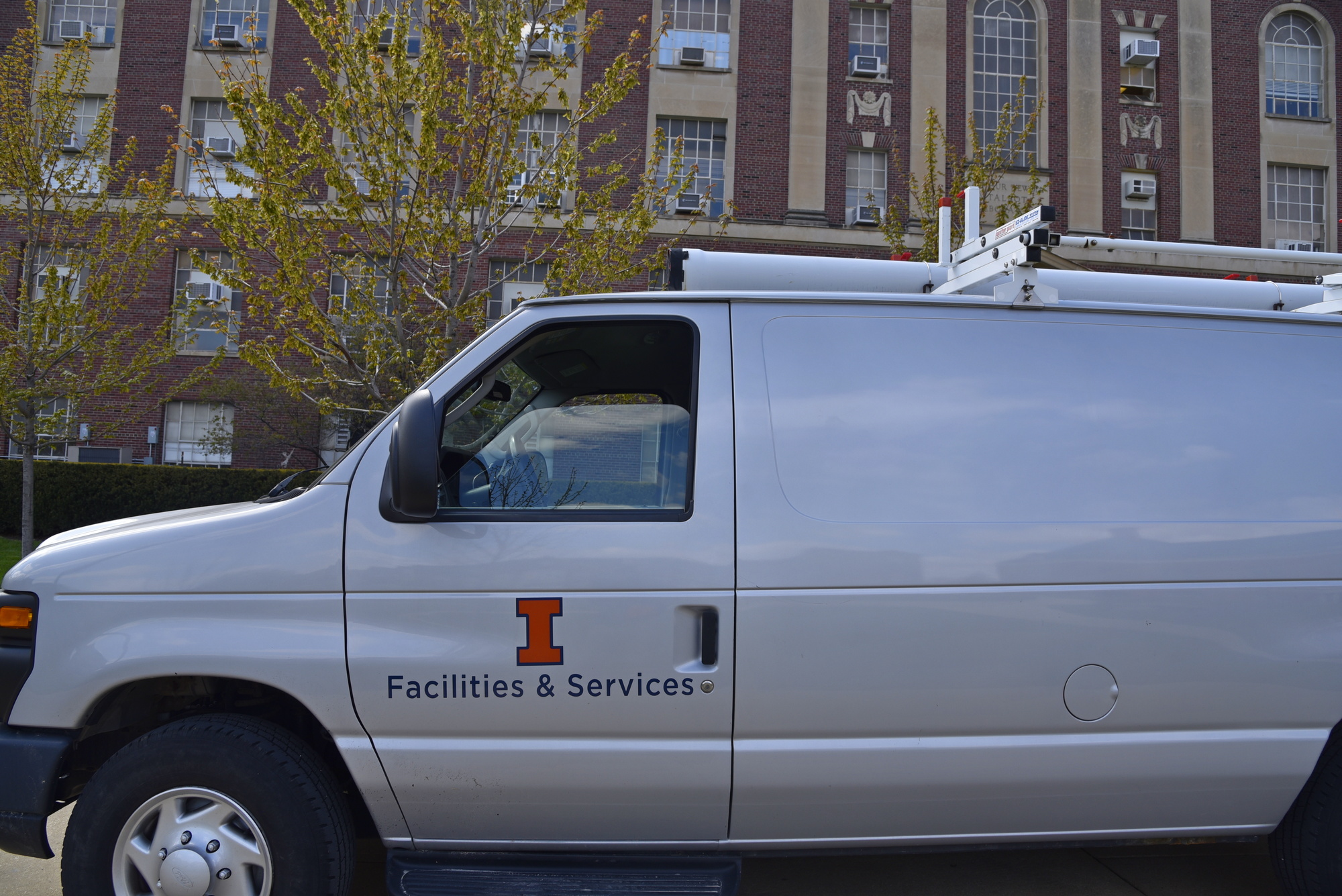 F&S van on campus